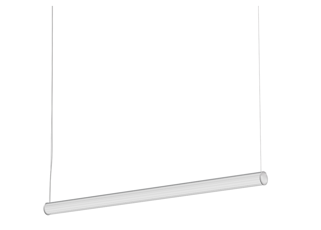 Lineas Glas S Colgante Tubo Led 23W 3000k 24V Ip20 Dimerizable Di.63x1200mm Blanco