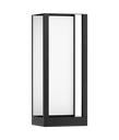 Zat 45 Square Aplique Pared IP66 Led 13W 2700K Cri80 220V H.45cm Negro