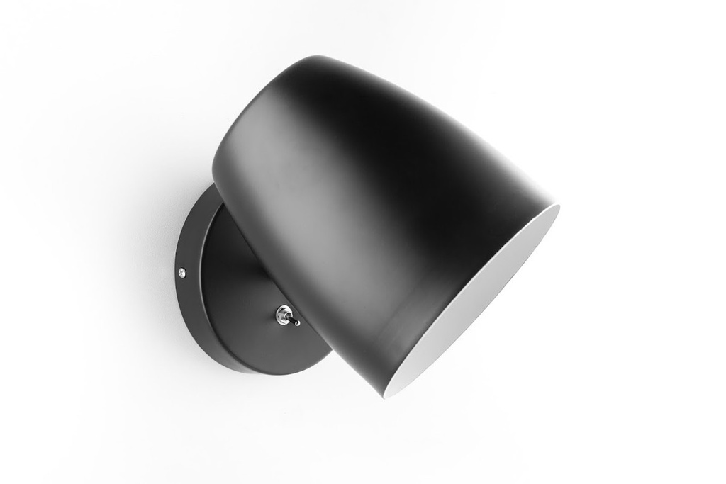 Frida Aplique Hierro-Aluminio Movil 1L E27 Negro