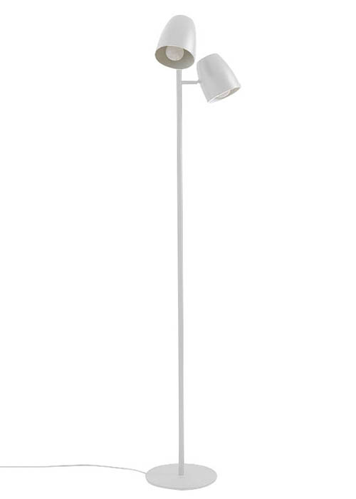 Frida Pie Doble Hierro-Aluminio Movil 2L E27 Blanco