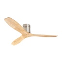 Stem Ventilador Plata 3P Madera Clara C/Control Remoto 