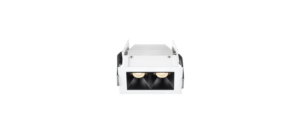 Kaus Embutido 2 luces Led 4.4W 3000K 30º CRI90 IP20 Dim DALI Blanco Texturado