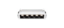 Kaus Embutido 5 luces Led 11W 3000K 30º CRI90 IP20 Dim TRIAC Blanco Texturado