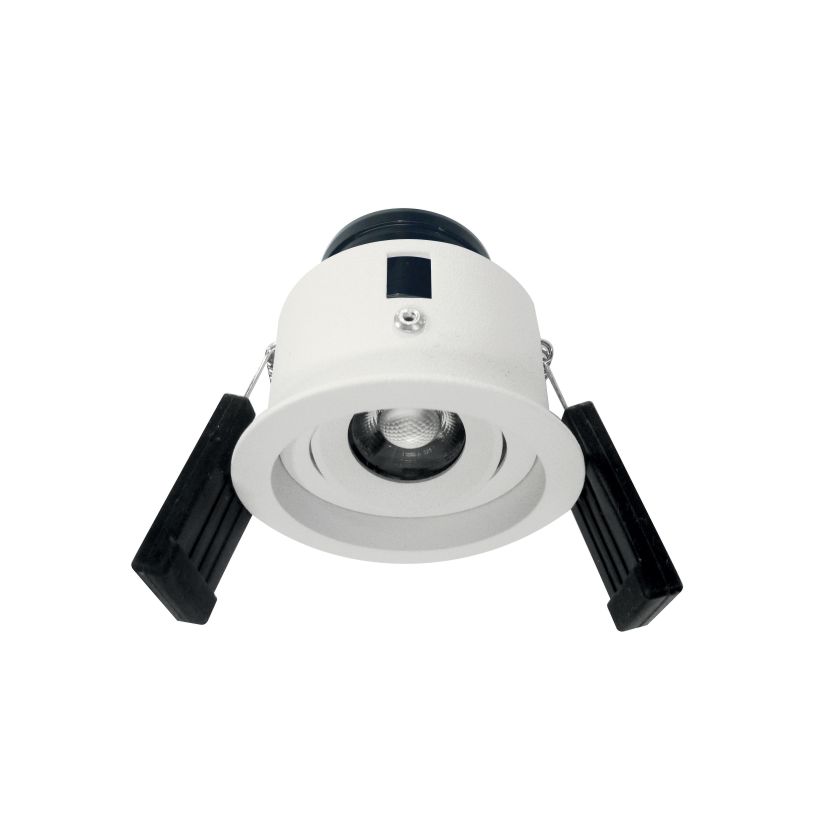 Fedro Small R Recedido Embutido 7W 2700K 28º IP20 Dim TRIAC Blanco Texturado