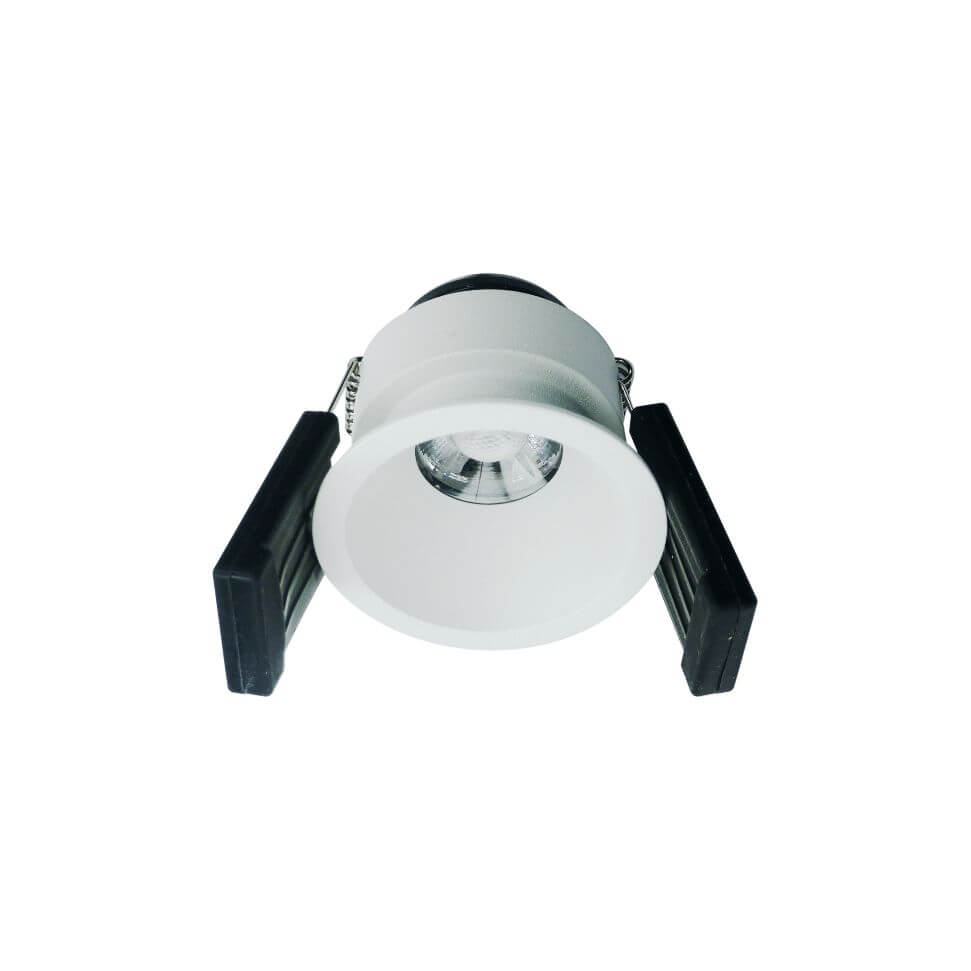 Fedro Mini R Recedido Fijo Embutido 3,2W 2700K 39º IP20 Dim TRIAC 24V S/Driver Blanco Texturado
