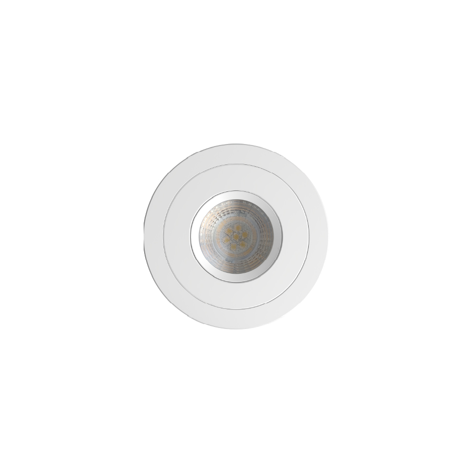 Aster-R 2.0 Embutido Antideslumbrante Negro PAR16 GU10 IP20 Blanco Mate