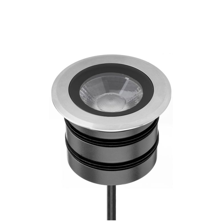 Adu R Embutido Piso Exterior Led 8,5W 3000K 16º IP67 220V Dim TRIAC Acero Inoxidable