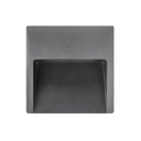 Aleo C Embutido Pared Exterior Led 3,5W 3000K 118x111º IP65 220V Gris Grafito