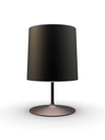 Hi Hat Lampara De Mesa Grande Di.40xh.38Cm E27 60W  Negro Microtexturado