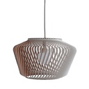 Bombay XL Colgante Madera Di.53Cm E27 Blanco