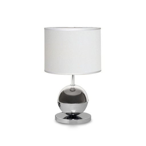 [VE3500-01 ZLB PL] Clodi Velador Cilindrica 1L E27 Lienzo Blanco Di.20xh.34cm Platil
