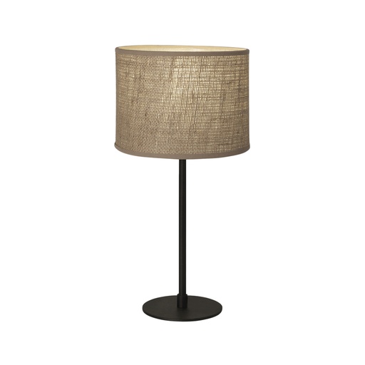 [VE7400-01 ZKO CH] Liv Velador Cilindrica 1L E27 Cañamo Oscuro h.44cm Chocolate