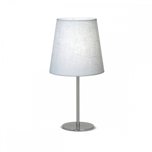 [VE7400-01 YLEB PL] Liv Velador Conica 1L E27 Lino Egipcio Blanco h.44cm Platil