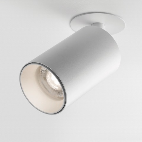 [07.AA63.0010.03] Coco 1.2 Cabezal Cilindrico GU10 Par16 13w ø56x90mm Blanco/Blanco