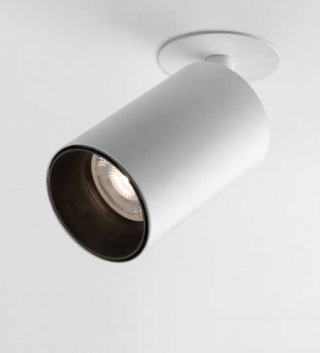 [07.AA63.0011.03] Coco 1.2 Cabezal Cilindrico GU10 Par16 13w ø56x90mm Blanco/Negro