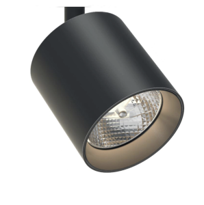 [07.AA63.3010.06] Coco 1.2 Cabezal Cilindrico GU10 Ar111 13w ø122x126mm Negro/Negro