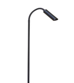 [GHS.01] Ghosilio Spot Flex C/Jabalina Exterior Led 3W 60 3000K Ip54 24V H.1mt Aluminio Negro