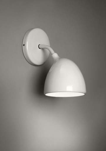 [Uncuerno Pared] Uncuerno Pared Ceramica/Hierro E27 Blanco