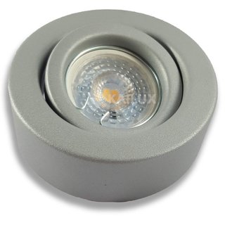 [PL622R.GR] Bass Semi Embutido Redondo Movil Gu10 Par16 Gris