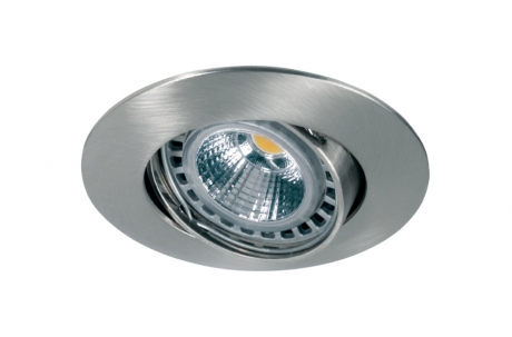 [306GU.NM] Ser Embutido Movil Redondo Gu10 Par16 Ø94mm Aluminio Niquel Mate