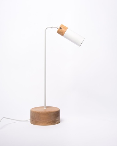 [BIS MESA BL] Bis Lampara de Mesa H.55cm c/Lampara Led GU10 7W Blanco