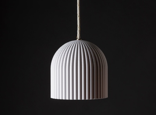 [TRESDE BL] Tresde Colgante Di.15cm c/Lamp Led Gota 4W Blanco