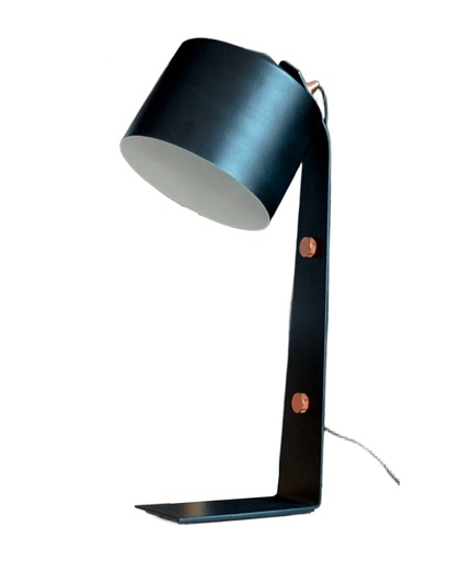 [BARI M NG/BR] Bari M Lampara de Mesa Hierro 1L E27 Negro/Bronce