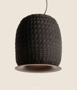 [S-B02] Valle S Colgante Simbol Di.33xh37cm Led 14,7w 2700k 2000Lm Negro C/Disco Negro