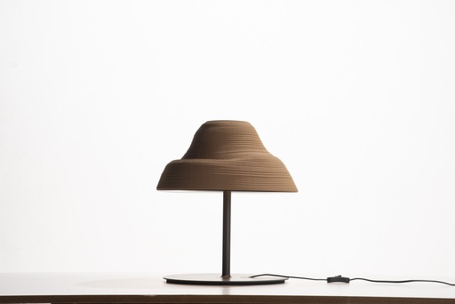 [RMC] Roll de Mesa Cerámica Di.40xh45cm 2xG9 5W 2700k Capuccino + Grafito