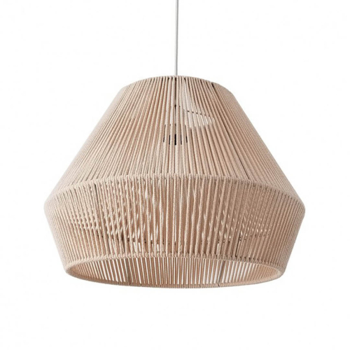 [DO60.MF] Dominga Colgante Hilo Tejido Di.60x40x50xh.30Cm E27 C/Tulipa Marfil