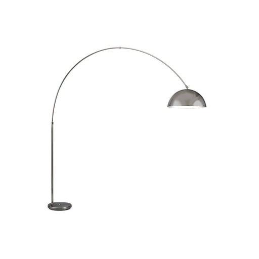 [MEGA P METALICA.NB ] Mega Lampara de Pie Pantalla Metalica Di.40cm H.210cm E27 Niquel Brillante