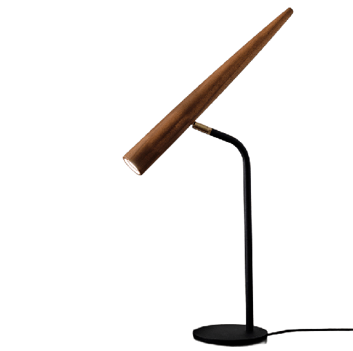 [CANUTI M60 CD] Canuti M60 Lampara Mesa Madera Cedro C/MIniDicro Led Gu10 Calida 20xh60cm