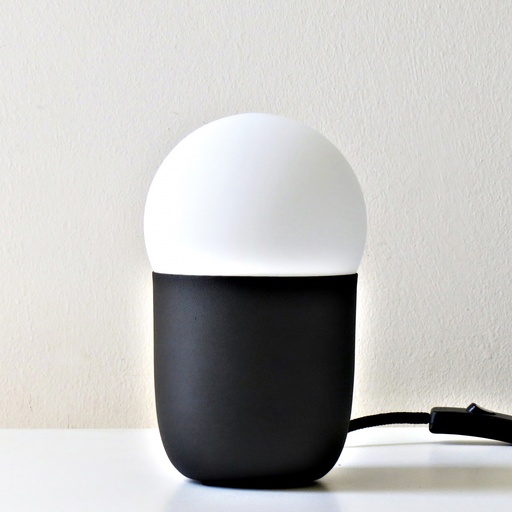 [NUTO NG] Nuto Lampara Mesa Metal E27 Led Di.12xh20cm Negro