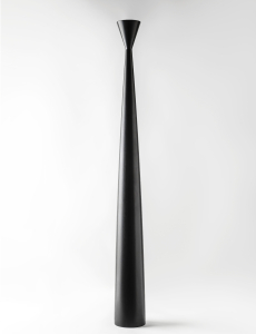 [ZOCO NG] Zoco Lampara Pie Madera Negra Luz Indirecta Led 15W 3000k Di.18xh174cm