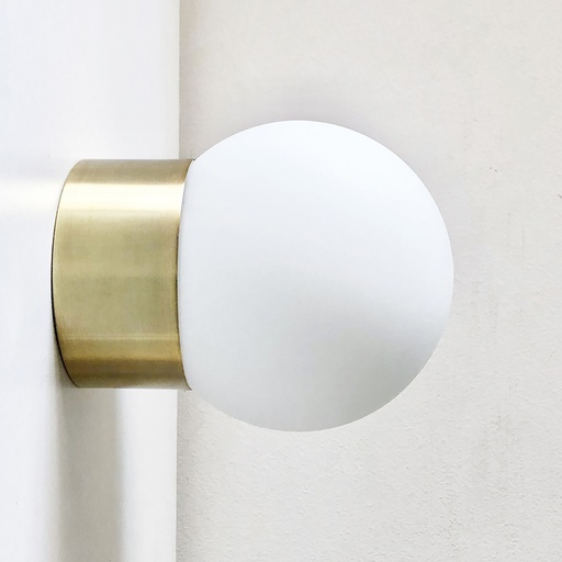 [SAMARA A315 OS] Samara A315 Plafon/Aplique Metal Tulipa Opal E27 Led Di.15xh18cm Oro Satinado