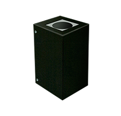 [2136/04.13] Ozare Aplique Bidireccional Led PAR16 2xGU10 IP44 h.170mm Negro Texturado