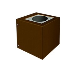 [2142.13] Ozare Aplique Unidireccional Led AR111 GU10 IP44 h.140mm Negro Texturado