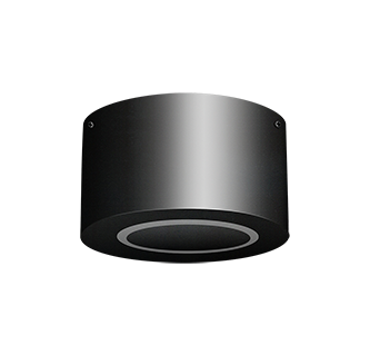 [2145.13] Tondo Plafon Exterior Led AR111 GU10 h.90mm Negro Texturado