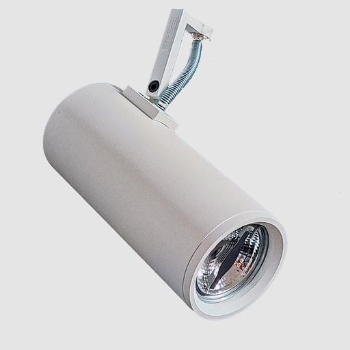 [CATUGUXLCRBT] Tuba Cabezal Extra Largo Led PAR16 GU10 h.150mm Cromo-Blanco Texturado