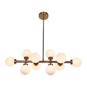 [PT907010] Ball Plafon Vintage Tulipa Opal 10L E27 Bronce Mate