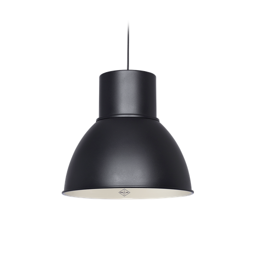 [GAL 50 N] Galponera Industrial Colgante Aluminio 1 Luz E27 Di.50cm Negro/Blanco