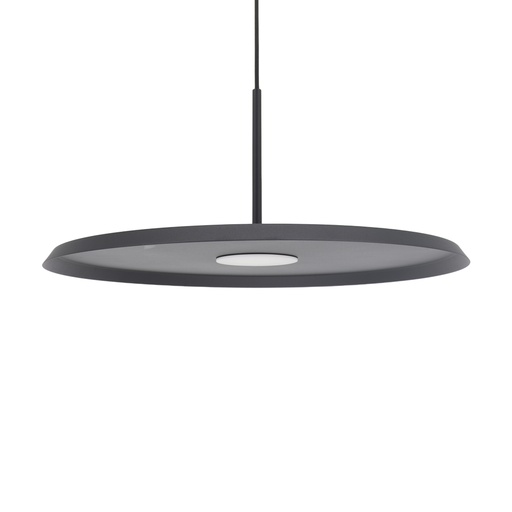 [VK-TAIS-12W-DIMT-NG-2700K-220V] Tais Colgante Plato Led 12W 2700k 220v Ip20 Dimerizable Di.500mm Negro