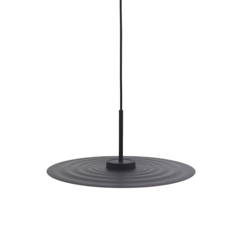 [VK-RIDES-NG-7W-2700 DIM] Rides Colgante Plato Led 7W 2700k 220v Ip20 Dimerizable Di.400mm Negro