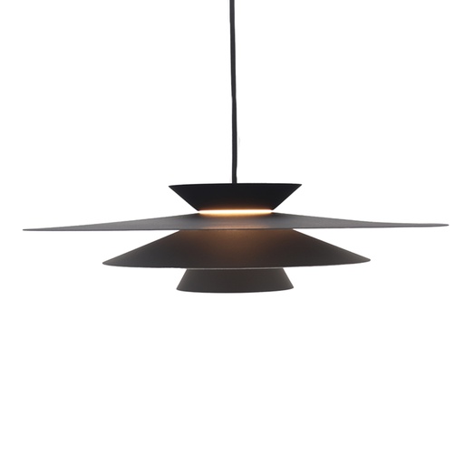 [VK-ST2-NG-12W-2700 DIM] St2 Colgante Circular Led 12W 2700k 220v Ip20 Dimerizable Di.500mm Negro