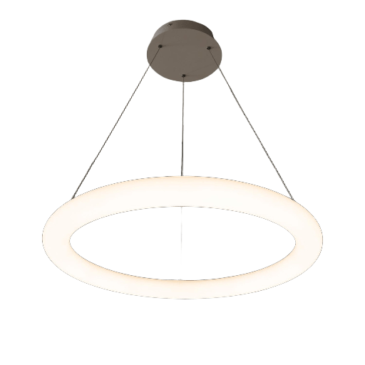 [VK-ROND-S-BL-40W-3000k 220v DIM] Rond Colgante Aro Led 40W 3000k 220v Ip20 Dimerizable Di.600mm Blanco