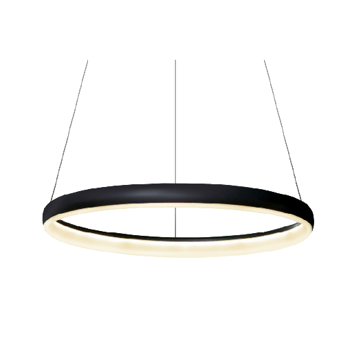 [VK-GERS S-30W-DIM-NG-3000K-220V] Gers S Colgante Aro Led 30W 3000k 220v Ip20 Dimerizable Di.400mm Gris Grafito