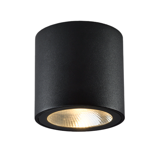 [VK-CINDER-10W-NG-2700K-220V] Cinder Plafon Exterior Monovolumen Led 10W 2700K 220v Ip65 Di.90mm Negro