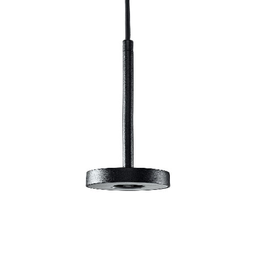 [VK-INVISIBLE S-12-2700] Invisible S Colgante Circular Led Cri80 12W 100º 2700K 220v Ip65 Di.110Mm Negro 