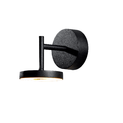 [VK-INVISIBLE P-12-3000] Invisible P Aplique Exterior Led Cri80 12W 100º 3000K 220v Ip65 Di.110Mm Negro 