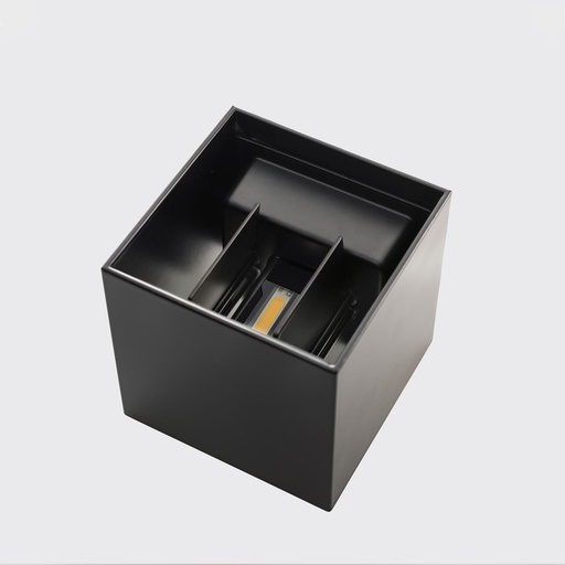 [VK-SYMUD PRO-NG-3000] Symud Pro Aplique Exterior Bidireccional Led 2X3W 3000K 220v Ip65 110mm Negro